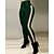 cheap Pants-Women&#039;s Fashion Sequins Tights Leggings Ankle-Length Pants Stretchy Casual Weekend Stripe Mid Waist Tummy Control Butt Lift Slim Black Wine Dark Green Dark Blue S M L XL
