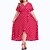 cheap Plus Size Dresses-Women&#039;s Plus Size Polka Dot Holiday Dress Ruffle V Neck Short Sleeve Fashion Hot Spring Fall Causal Holiday Maxi long Dress Dress