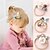 abordables Niño Tocados-niños bebé niñas dulce uso diario floral floral nylon accesorios para el cabello blanco rubor rosa polvoriento rosa talla única