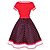 preiswerte Vintage-Kleider-Polka Dots Retro Vintage 1950er Cocktailkleid Vintage Kleid Kleid Schlagkleid Knielang Übergröße Damen Erwachsene Kleid Sommer