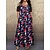 cheap Plus Size Dresses-Women&#039;s Plus Size Floral Shift Dress Print Boat Neck Short Sleeve Basic Casual Spring Summer Causal Maxi long Dress Dress