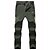 cheap Hiking Trousers &amp; Shorts-Men&#039;s Hiking Pants Trousers Convertible Pants / Zip Off Pants Solid Color Summer Outdoor Waterproof Quick Dry Breathable Stretchy Elastane Elastic Waist Pants / Trousers Bottoms Army Green Dark Grey