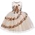 cheap Girls&#039; Dresses-Kids Little Girls&#039; Dress Jacquard Sequin Flower Birthday Party Sequins Beaded Layered Purple As Picture Wine Above Knee Sleeveless Flower Cute Dresses Children&#039;s Day All Seasons Slim 3-12 Years