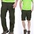 abordables Pantalons et shorts de randonnée-Homme Pantalon de Randonnée Pantalon Modulable de Trek Couleur unie Eté Extérieur Etanche Amovible Séchage rapide Respirable Nylon Pantalons / Surpantalons Pantalons convertibles Bas Noir Vert