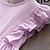 preiswerte Kleider für Mädchen-Kinder Wenig Mädchen Kleid Solide Schultaschen Rüsche Purpur Baumwolle Knielang Ärmellos nette Art Süß Kleider Sommer Lose