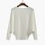 cheap Sweaters-Women&#039;s Pullover Sweater Jumper Crew Neck Knit Cotton Drop Shoulder Fall Winter Formal Daily Holiday Basic Casual St. Patrick&#039;s Day Long Sleeve Solid Color Light Blue Natural yellow Scarlet One-Size
