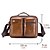 cheap Handbags &amp; Totes-Men&#039;s Bags Cowhide Shoulder Messenger Bag Laptop Bag Crossbody Bag Zipper Daily Outdoor Handbags Black Brown Coffee