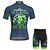 cheap Cycling Clothing-21Grams® Men&#039;s Cycling Jersey with Shorts Short Sleeve Mountain Bike MTB Road Bike Cycling Light Yellow Green Yellow Graphic Old Man Bike Spandex Polyester Clothing Suit 3D Pad Breathable Quick Dry