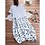 preiswerte Übergrößenkollektion-Damen Übergröße Punkt Zweiteiliges Kleid Gitter Rundhalsausschnitt Kurzarm heiß Modisch Frühling Sommer Normal Maxikleid Kleid