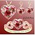 cheap Necklaces-crystal love rose necklace set fashion ladies gold-plated zircon jewelry