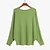 cheap Sweaters-Women&#039;s Pullover Sweater Jumper Crew Neck Knit Cotton Drop Shoulder Fall Winter Formal Daily Holiday Basic Casual St. Patrick&#039;s Day Long Sleeve Solid Color Light Blue Natural yellow Scarlet One-Size