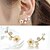 abordables Pendientes-corea del sur ins pendientes de concha flor de concha pendientes de perlas pendientes de rama simple pendientes mujeres
