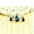 preiswerte Modische Halsketten-Kristallschmuck Großhandel Yiwu kleinen Schmuck heiß verkaufen Kristall Halskette Ohrring Set-Floating