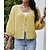 cheap Cardigans-Women&#039;s Cardigan Solid Color Long Sleeve Regular Fit Sweater Cardigans Fall Spring V Neck Blue Purple Yellow