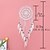 abordables Maison &amp; Jardin-attrape-rêves blanc boho cadeau d&#039;anniversaire fait à la main avec plume et perle Tenture murale décor art 70x20cm/27.56&#039;&#039;x7.87&#039;&#039;