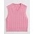 cheap Sweaters-Women&#039;s Sweater Vest V Neck Cable Knit Acrylic Knitted Thin Spring Fall Sleeveless Solid Color Black White Pink S M L