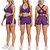 cheap Yoga Sets-Women&#039;s Yoga Suit 2pcs Cross Back Wirefree Summer Shorts Bra Top Clothing Suit Solid Color Purple Yellow Yoga Fitness Gym Workout Spandex Tummy Control Butt Lift Moisture Wicking Sleeveless Sport