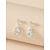 preiswerte Modische Ohrringe-1 Paar Tropfen-Ohrringe Ohrring Damen Hochzeit Geburtstag Geschenk Briolette Diamantimitate Aleación