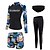 cheap Wetsuits, Diving Suits &amp; Rash Guard Shirts-Women&#039;s UV Sun Protection UPF50+ Breathable Rash Guard Rashguard Swimsuit Long Sleeve 4-Piece Swimwear Bathing Suit Floral / Botanical Swimming Diving Surfing Water Sports Autumn / Fall Spring Summer