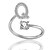 abordables Anillos-Anillos de astilla con letras del alfabeto inicial a-z 26 letras anillos ajustables para mujeres anillos abiertos
