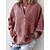 billige Topper i plusstørrelse-Dame Pluss størrelse Topper Bluse Skjorte عادي Langermet V-hals Rød Stor størrelse L XL 2XL 3XL 4XL / Store størrelser / Store størrelser