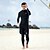 abordables Trajes acuáticos y camisetas antierupciones-Hombre Protección solar UV UPF50+ Transpirable Protección para Erupciones Traje de baño Rashguard Manga Larga 3 Piezas Trajes de buceo Traje de baño Natación Buceo Surf Deportes acuáticos Otoño