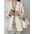 economico Giacche da Donna-Per donna Giacca Fibbia Tinta unita Completi Cappotto Da giorno Primavera estate Standard Monopetto - 1 bottone Giacca Rosa
