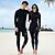 cheap Surfing, Diving &amp; Snorkeling-Women&#039;s UV Sun Protection UPF50+ Breathable Rash Guard Rash guard Swimsuit Long Sleeve 5-Piece Swimwear Bathing Suit Swimming Diving Surfing Water Sports Autumn / Fall Spring Summer / Quick Dry