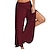 cheap Exercise, Fitness &amp; Yoga Clothing-Women&#039;s Yoga Pants Quick Dry Flare Leg High Split Palazzo Wide Leg Yoga Fitness Gym Workout Bottoms Light Brown White Black Cotton Sports Activewear / Athletic / Athleisure