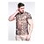 abordables Vêtements de chasse-Homme Tee-Shirt de Chasse T-shirt de chasse camouflage camouflage Manches Courtes Extérieur Eté Séchage rapide Evacuation de l&#039;humidité Vestimentaire Respirable Sommet Polyester Camping / Randonnée
