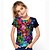 preiswerte 3D-T-Shirts für Mädchen-Kinder Mädchen Regenbogen Blasen T-Shirt Kurzarm 3D-Druck Grafik Kinder Tops Frühling Sommer aktiv Schule täglich 3-12 Jahre