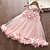 cheap Girls&#039; Dresses-Kids Little Dress Girls&#039; Floral Patchwork Daily Sundress Mesh Lace Trims Print Pink Knee-length Cotton Sleeveless Sweet Dresses Regular Fit
