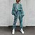 cheap Two Piece Sets-Women&#039;s Sweatshirt Tracksuit Pants Sets Floral Color Block 3D Print Casual Going out Drawstring Print Yellow Long Sleeve Streetwear Cinched Crew Neck Fall &amp; Winter