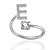 preiswerte Moderinge-Buchstabensplitterringe Anfangsbuchstaben a-z 26 Buchstaben verstellbare Ringe für Frauen offene Ringe