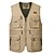 cheap Hiking Shirts-Men&#039;s Sleeveless Fishing Vest Hiking Vest Work Vest Vest / Gilet Jacket Top Outdoor Summer Breathable Quick Dry Lightweight Sweat wicking Army Yellow khaki off-white Hunting Fishing Climbing