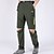 cheap Hiking Trousers &amp; Shorts-Men&#039;s Hiking Pants Trousers Convertible Pants / Zip Off Pants Solid Color Summer Outdoor Waterproof Quick Dry Breathable Stretchy Elastane Elastic Waist Pants / Trousers Bottoms Army Green Dark Grey
