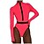 cheap One-Pieces-Women&#039;s UPF50+ Quick Dry Rash guard Swimsuit One Piece Swimsuit Long Sleeve Front Zip Bodysuit Bathing Suit Swimming Surfing Beach Water Sports Spring Summer Autumn / Padded