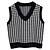 cheap Sweaters-Women&#039;s Sweater Vest V Neck Knit Acrylic Knitted Spring Fall Cropped Sleeveless Houndstooth Black White Pink S M L