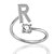 economico Anelli trendy-anelli di nastri di lettere iniziali alfabeto a-z 26 lettere anelli regolabili per anelli aperti da donna