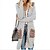 cheap Cardigans-Women&#039;s Cardigan Stripes Solid Color Color Block Pocket Knitted Button Casual Long Sleeve Sweater Cardigans Fall Spring Open Front Camouflage orange Little Leopard Snake skin
