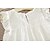 preiswerte Kleider für Mädchen-Kinder Wenig Kleid Mädchen Einfarbig Täglich Sommerkleid Gerüscht Patchwork Rosa Weiß Knielang Baumwolle Kurzarm Süß Kleider Sommer Regular Fit 2-6 Jahre
