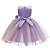 cheap Girls&#039; Dresses-Kids Little Girls&#039; Dress Patchwork Pleated Purple Blushing Pink Knee-length Sleeveless Sweet Dresses All Seasons