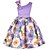 cheap Girls&#039; Dresses-Kids Little Dress Girls&#039; Floral Party Bow Print Green Blue Purple Above Knee Sleeveless Cute Dresses Slim 3-10 Years
