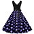 cheap Vintage Dresses-Elegant Retro Vintage 1950s Ball Gown Dress Flare Dress Knee Length Gentlewoman Women&#039;s A-Line V Neck Normal Carnival Dailywear Casual Evening Party Adults&#039; Dress Spring &amp; Summer