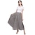 abordables Skirts-jupe femme une ligne swing maxi vintage jupe couleur unie plissée taille haute mode élégant quotidien m l xl
