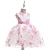 cheap Girls&#039; Dresses-Girls&#039; Floral Embroidered Tulle Princess Dress