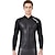 cheap Beach Dresses-Dive&amp;Sail Men&#039;s Wetsuit Top Wetsuit Jacket 3mm SCR Neoprene Jacket Thermal Warm Quick Dry Stretchy Long Sleeve Front Zip - Swimming Diving Surfing Scuba Solid Colored Autumn / Fall Spring Summer