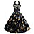 billige Vintage kjoler-Audrey Hepburn Polkadotter 1950-tallet Cocktail Kjole Vintage kjole Kjoler Rockabilly Ballkjole Dame Kostume Grønn / Hvit / Svart Årgang Cosplay Ermeløs Ball Skoleball Knelengde