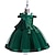 cheap Girls&#039; Dresses-Kids Little Girls&#039; Dress Floral Solid Colored Flower Special Occasion A Line Dress Mesh Bow Green Blue Gray Midi Tulle Sleeveless Princess Sweet Dresses Summer Regular Fit 3-10 Years