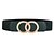 cheap Belts-Women&#039;s Waist Belt Black White Party Wedding Street Daily Belt Pure Color / Red / Fall / Winter / Spring / Summer
